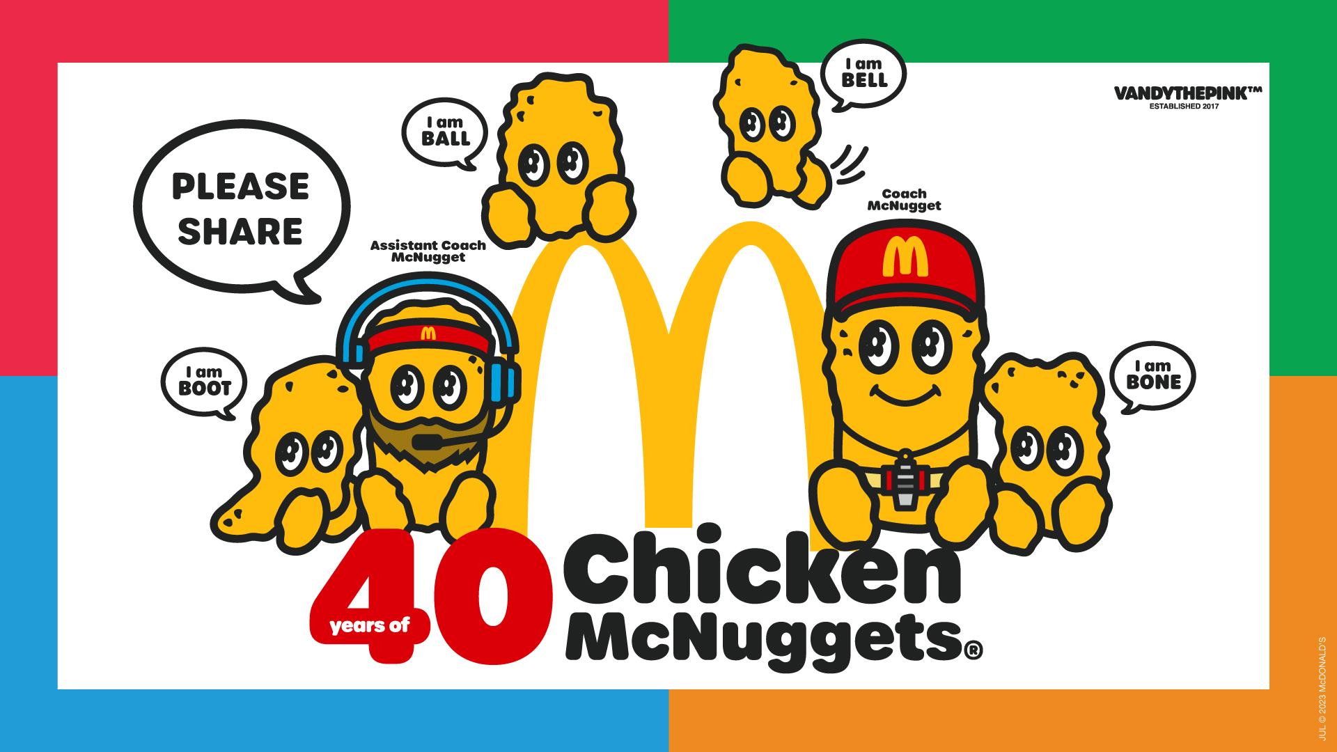 Team McNuggets®登陸西九文化區Arts Pavilion與大家一起慶祝麥樂雞40週年!
