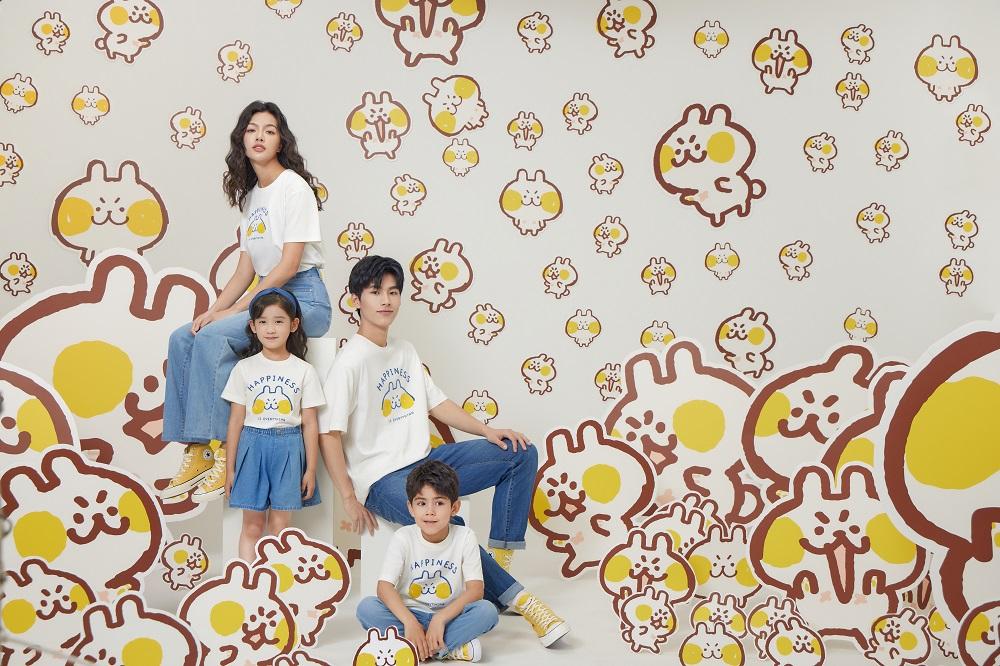 除了簡約可愛的白色阿Bun印花T恤款式外,該系列還推出漸變色調之T裇單品,男童及男裝款式用上淺藍色,女童及女裝款式則用上粉紅色,設計獨特、質料舒適,非常適合今個暑假一家大小到處遊玩探索。