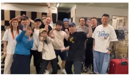 吳林峰上載綵排的合照,自言是初哥,感恩遇上包容他的團隊。