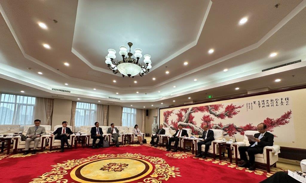 香港中大校長段崇智與中國科學院副院長張亞平會談