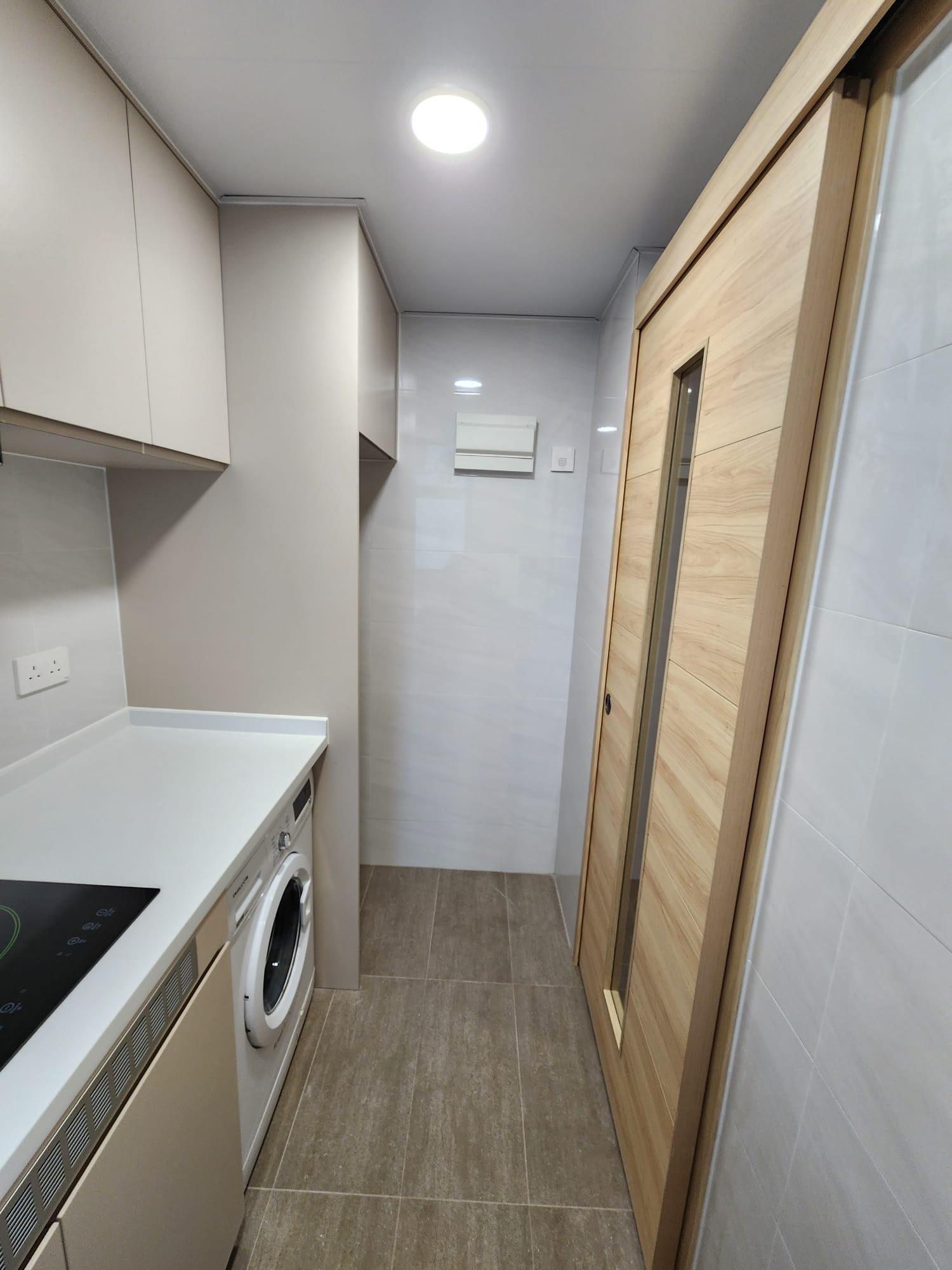 廚房採趟門設計,更慳位實用。(代理提供)