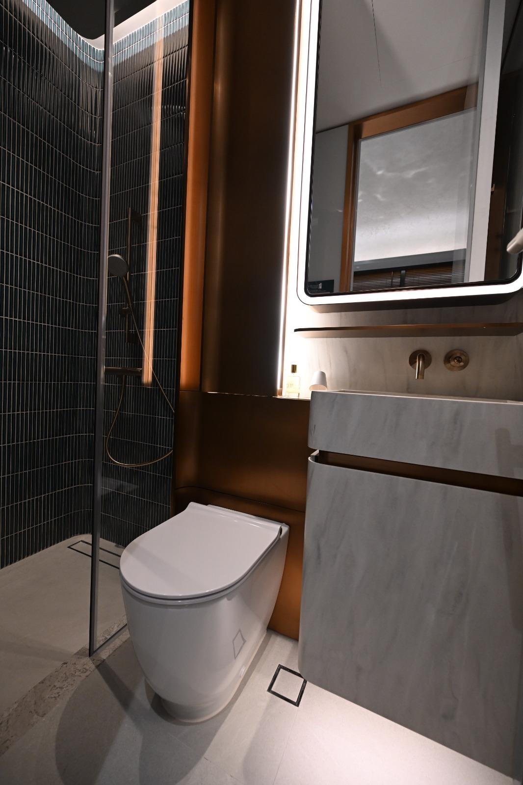 BAKER CIRCLE‧GREENWICH 27樓A室套兩房連儲物房示範單位。(陳奕釗攝)