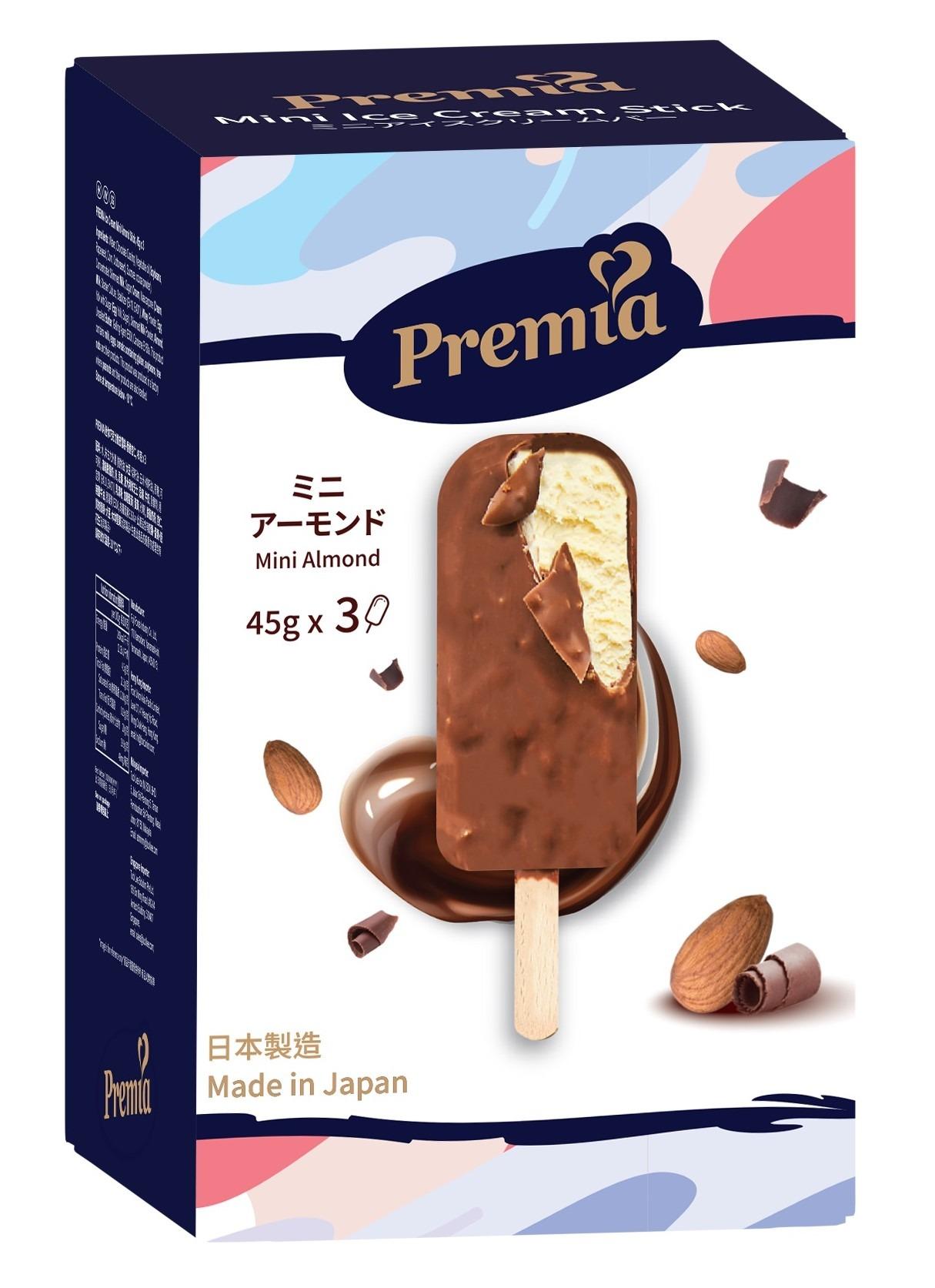 惠康78周年優惠|Premia迷你巧克力脆皮雪糕(香脆杏仁味):濃郁奶香中散發着堅果香氣,香脆杏仁加上朱古力脆皮,提升雪糕口感。