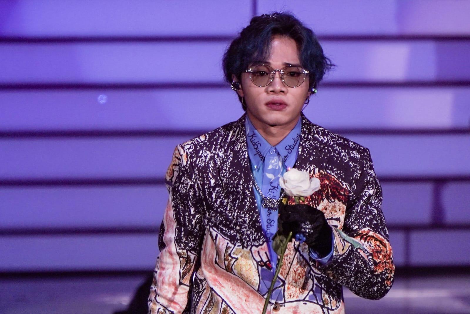 全民造星5總決賽Taco落力演出。 (李遁哲攝)