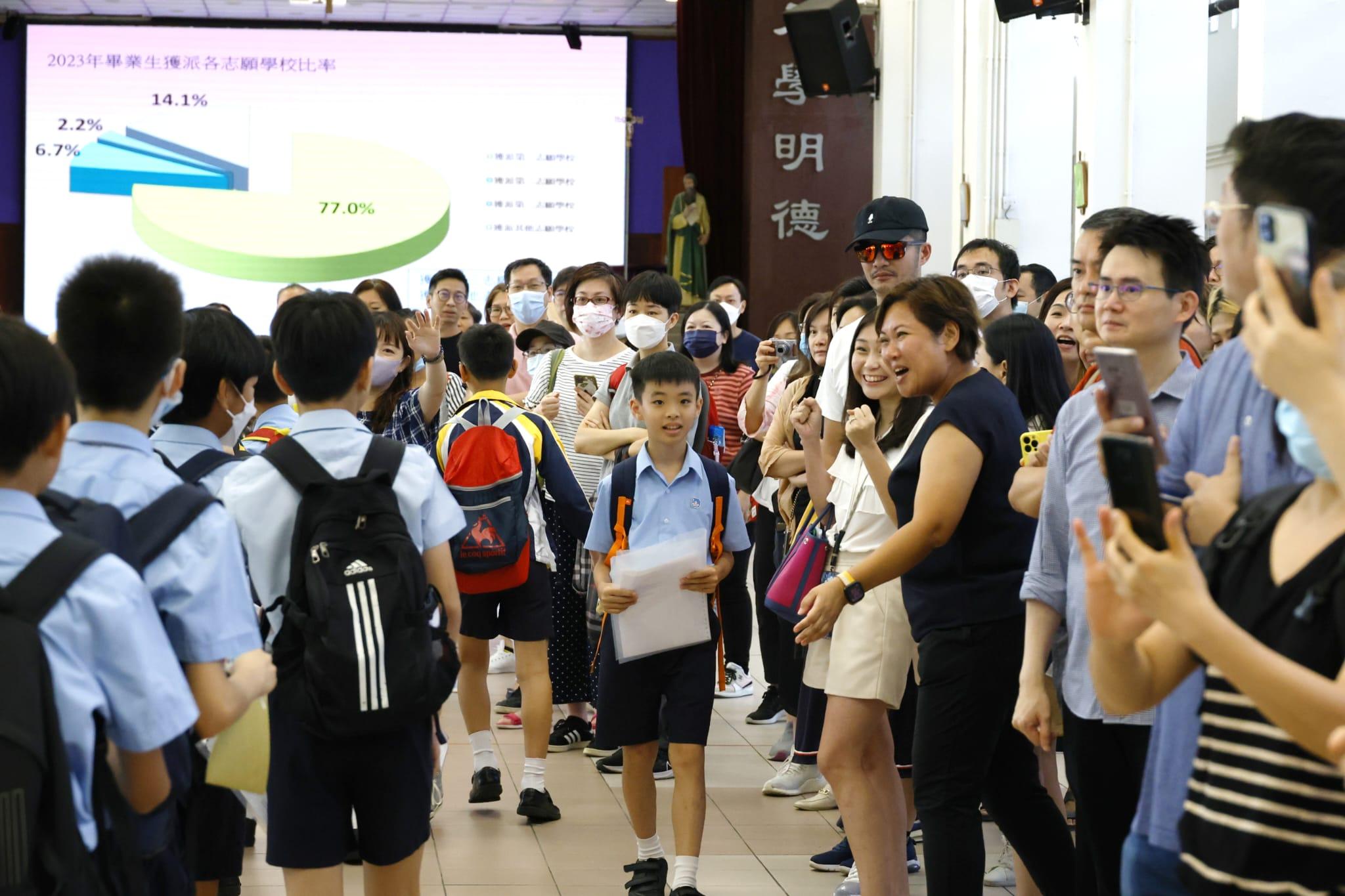 今放榜91%學生獲派首三志願