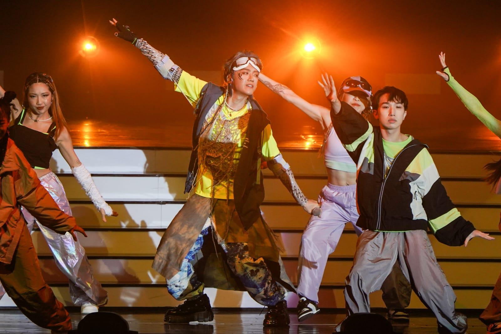 全民造星5總決賽亞軍KC。 (李遁哲攝)