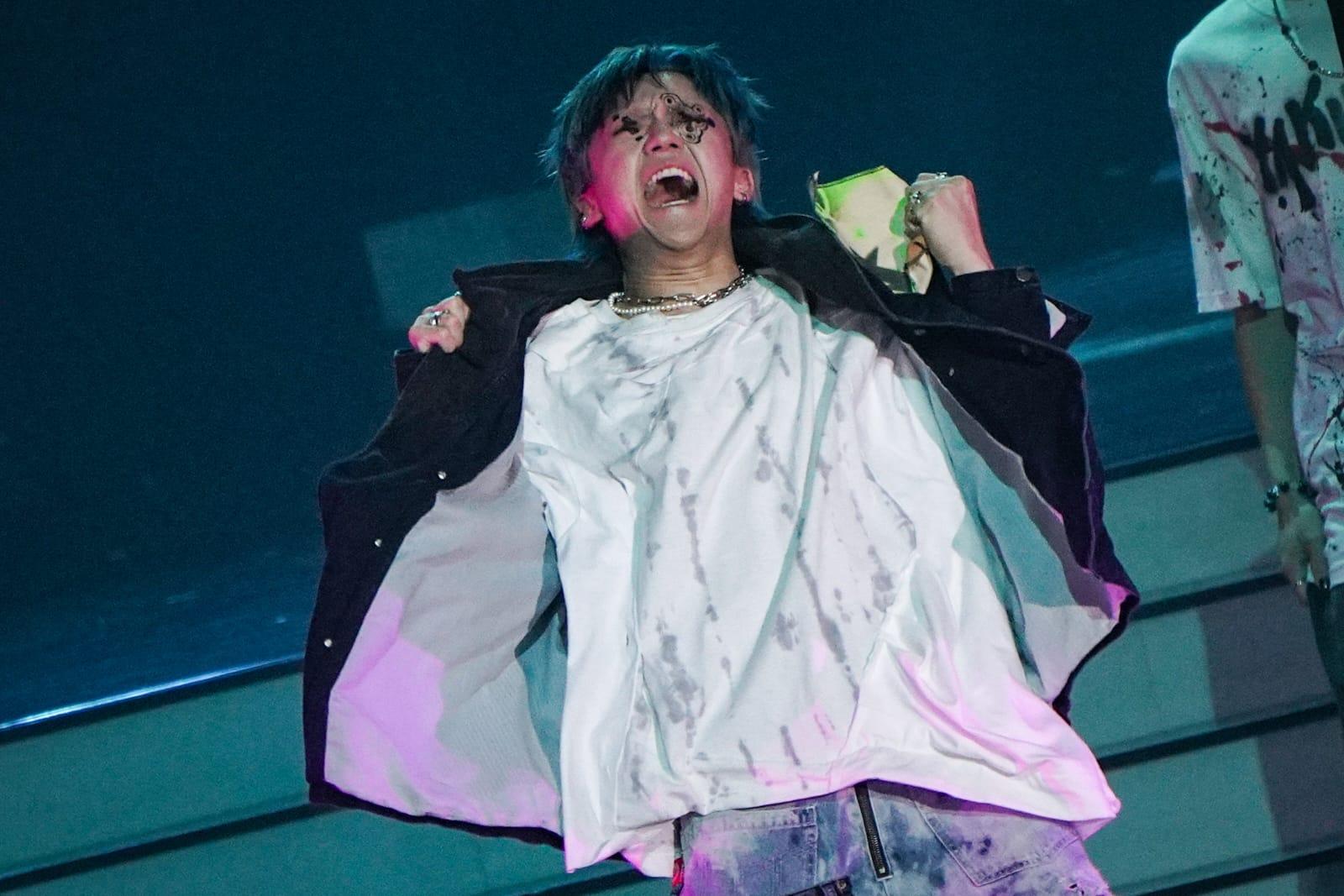 全民造星5總決賽KC落力演出。 (李遁哲攝)