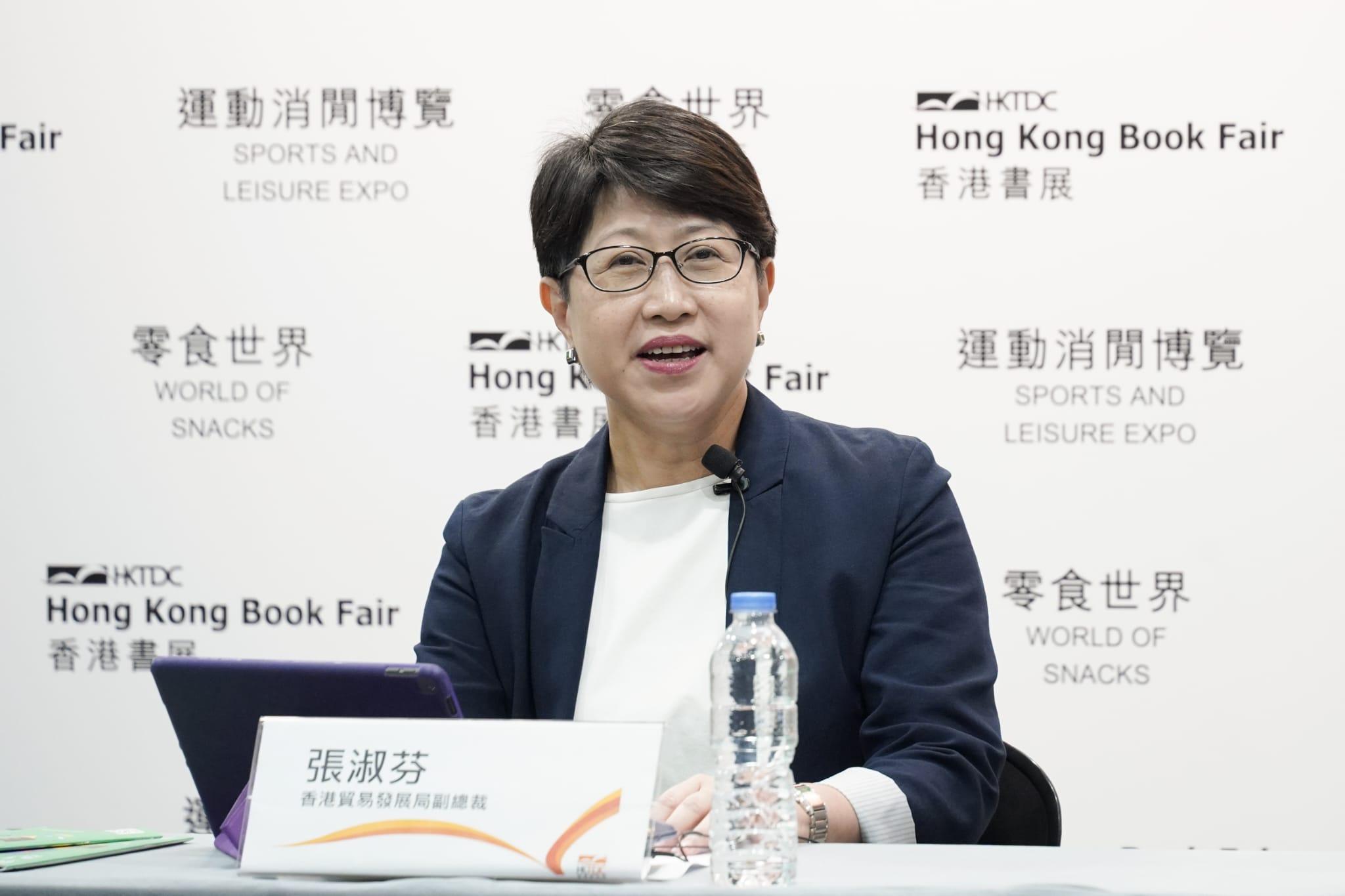 張淑芬期望,消費券可刺激市民消費,但帶正面影響 (李睿哲攝)