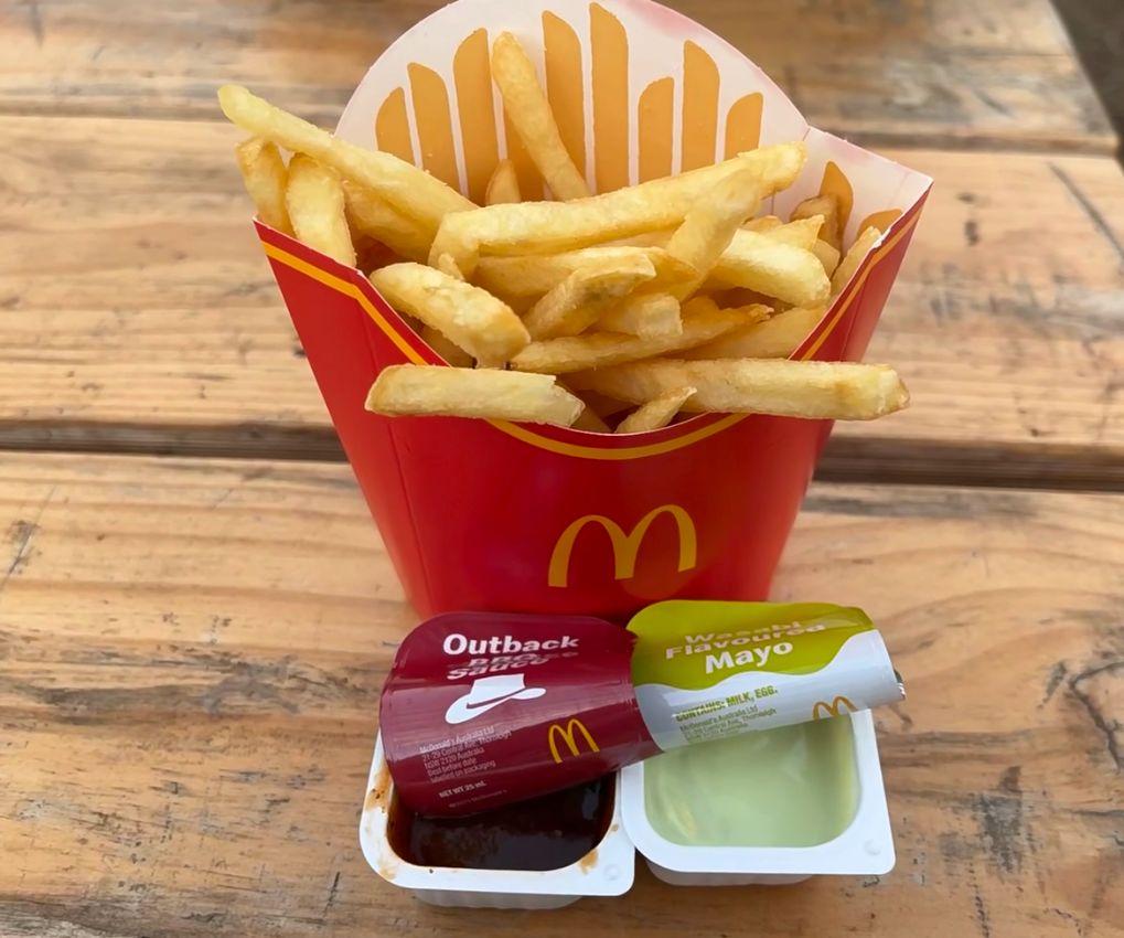 澳洲「麥當勞薯條餐廳」只賣中薯條(相片來源:小紅書)