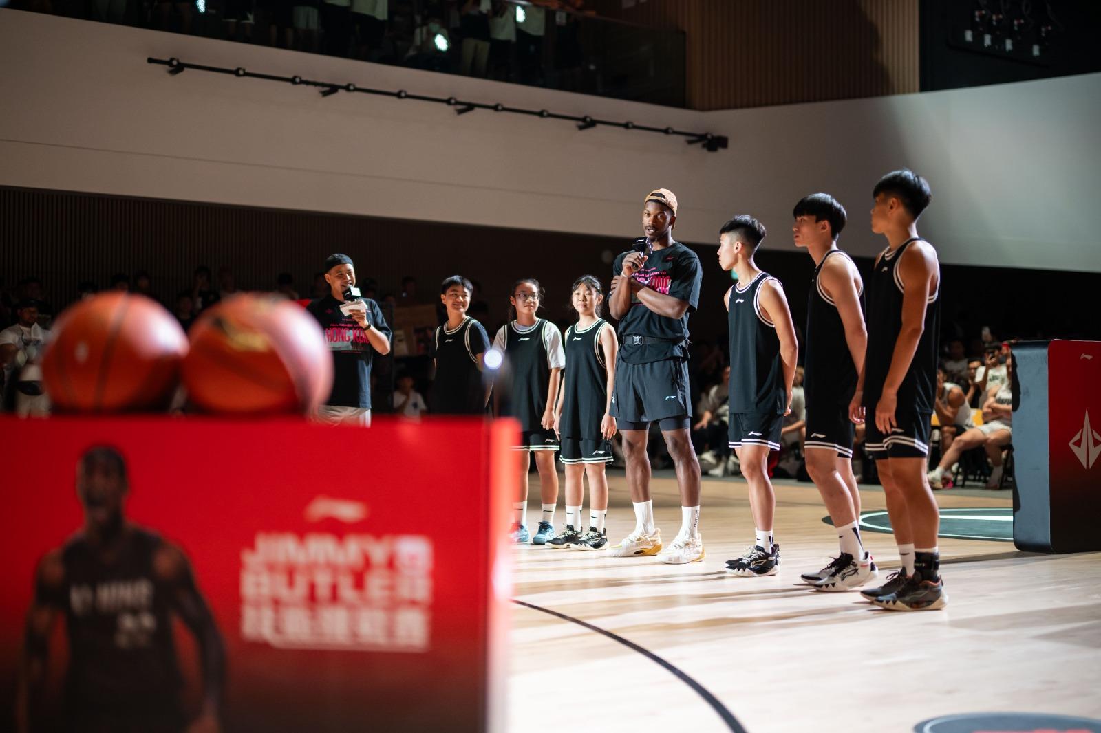 畢拿Jimmy Butler香港技術挑戰賽。(公關提供)