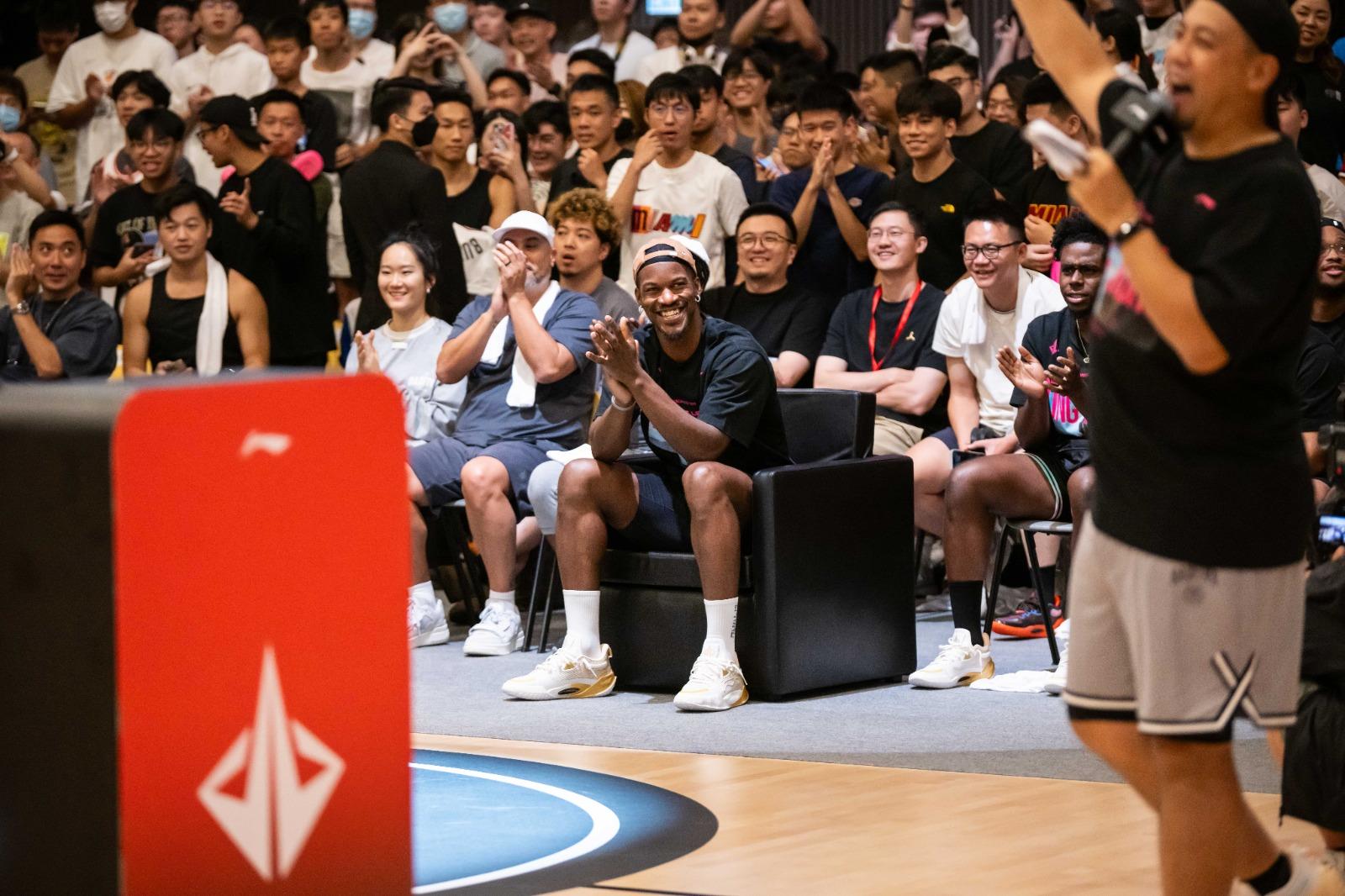 畢拿Jimmy Butler香港技術挑戰賽。(公關提供)