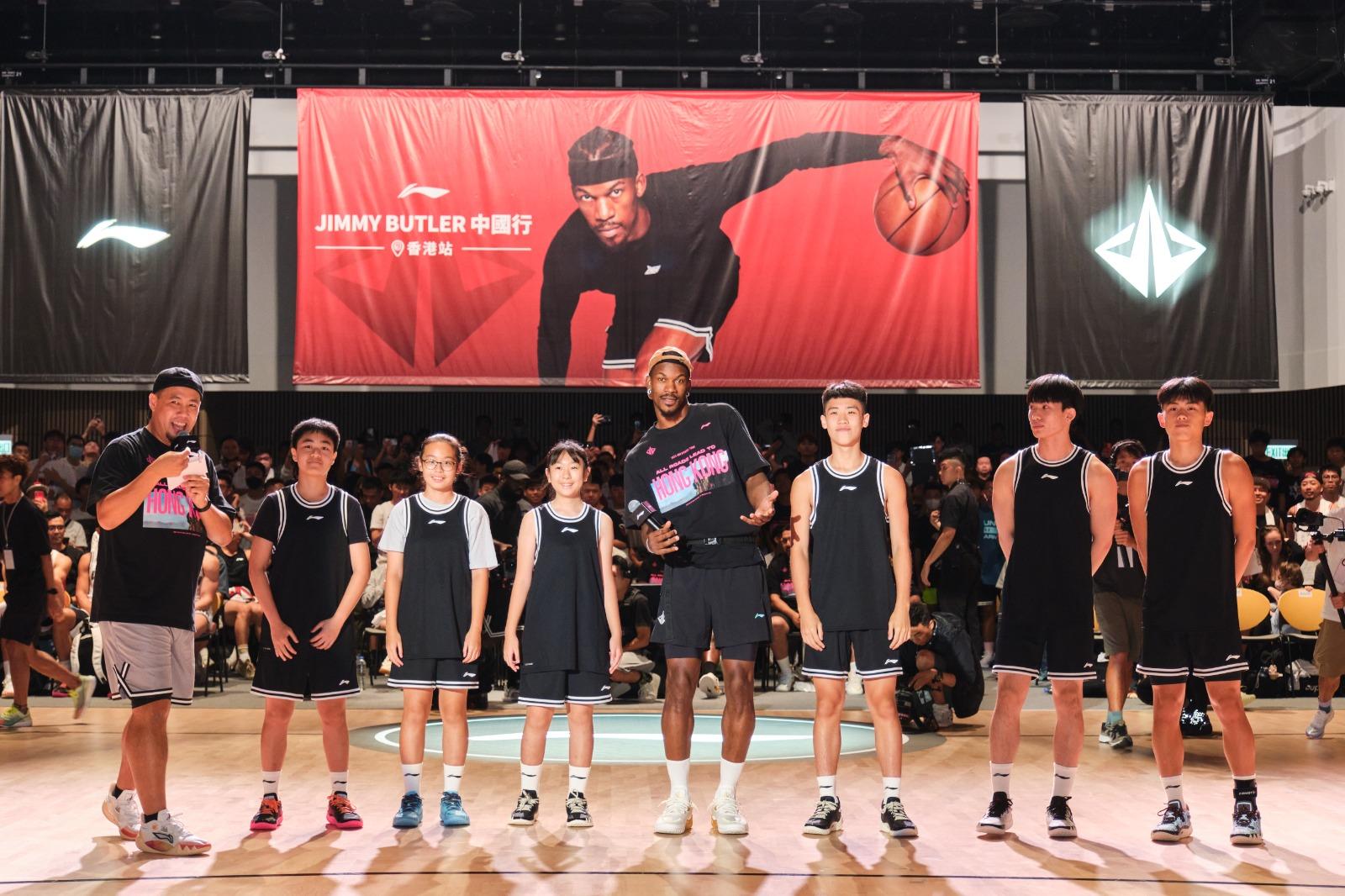 畢拿Jimmy Butler香港技術挑戰賽。(公關提供)