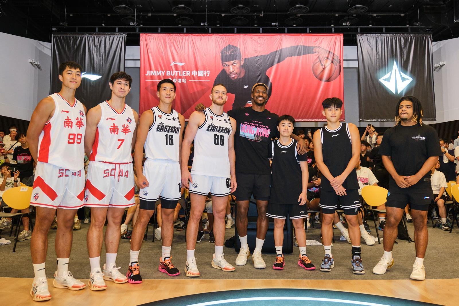 畢拿Jimmy Butler香港技術挑戰賽。(公關提供)