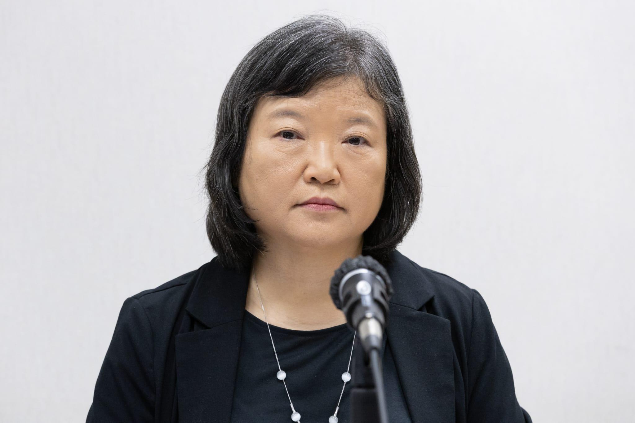 考評局評核發展主管蔡筱坤。(蘇文傑攝)