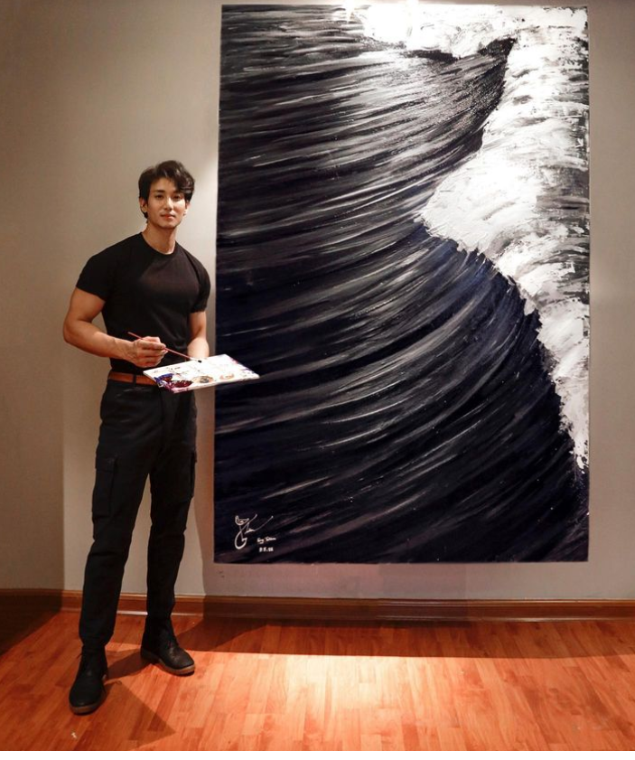 「地表最帥和尚」緬甸26歲男模白因(Paing Takhon)。(互聯網)