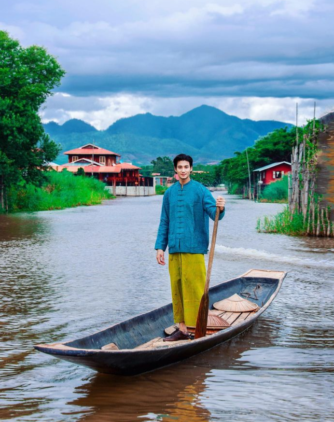 「地表最帥和尚」緬甸26歲男模白因(Paing Takhon)。(互聯網)