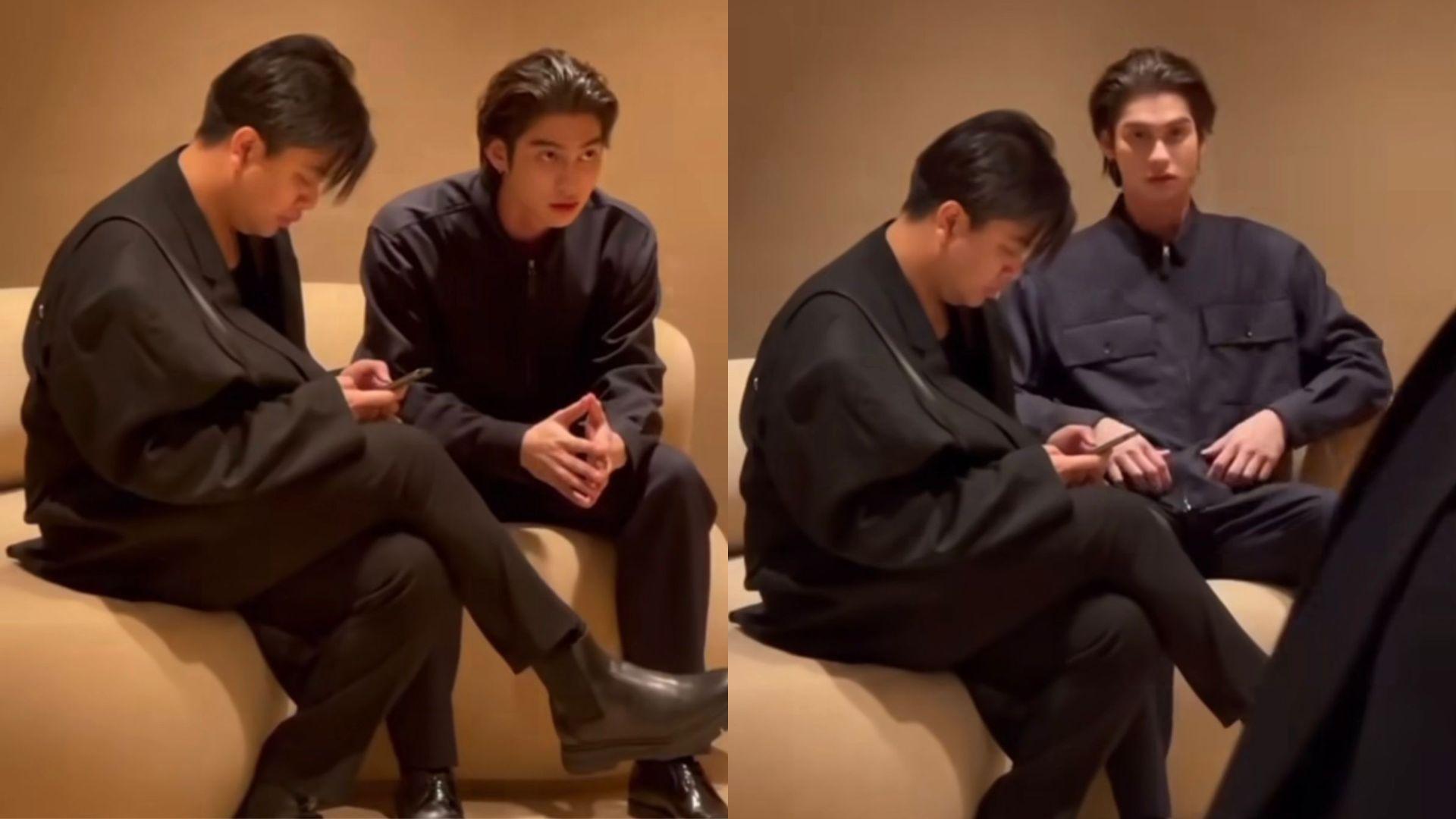 Bright出席Burberry的圓方新店開幕活動。