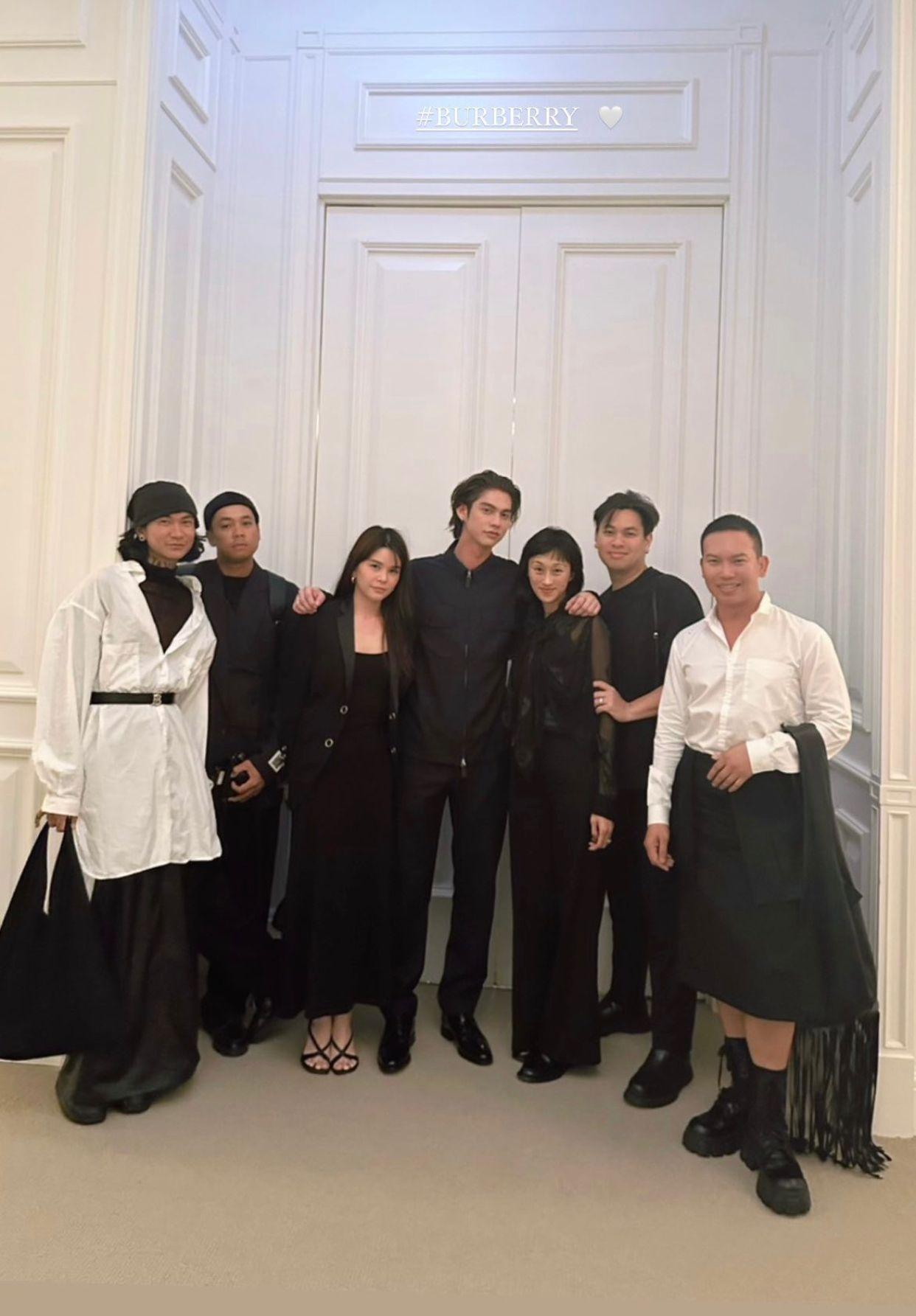 Bright出席Burberry的圓方新店開幕活動。