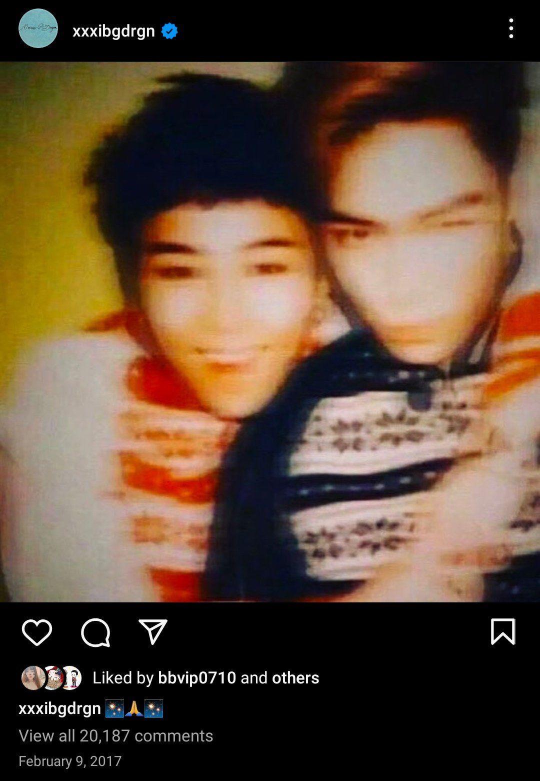 BIGBANG粉絲人發現GD仍未刪除2017年貼出跟T.O.P兩張合照。