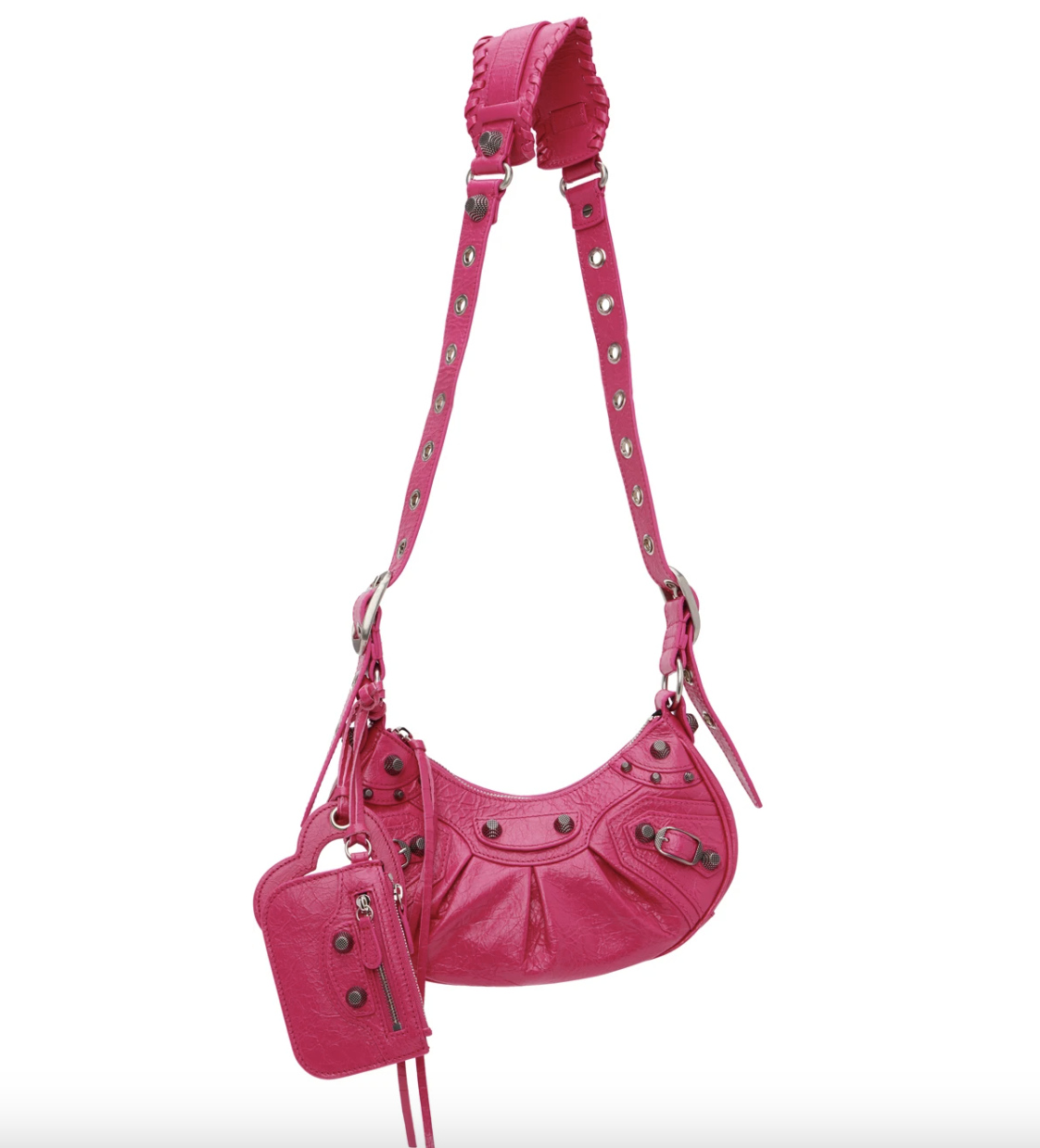 自上架以來就成為潮人IT BAG之一的Balenciaga Le Cagole,桃紅款都是很多潮人的心頭好色款,XS版現在SSENSE有折,76折後$12,084,只剩下一個,買定離手!