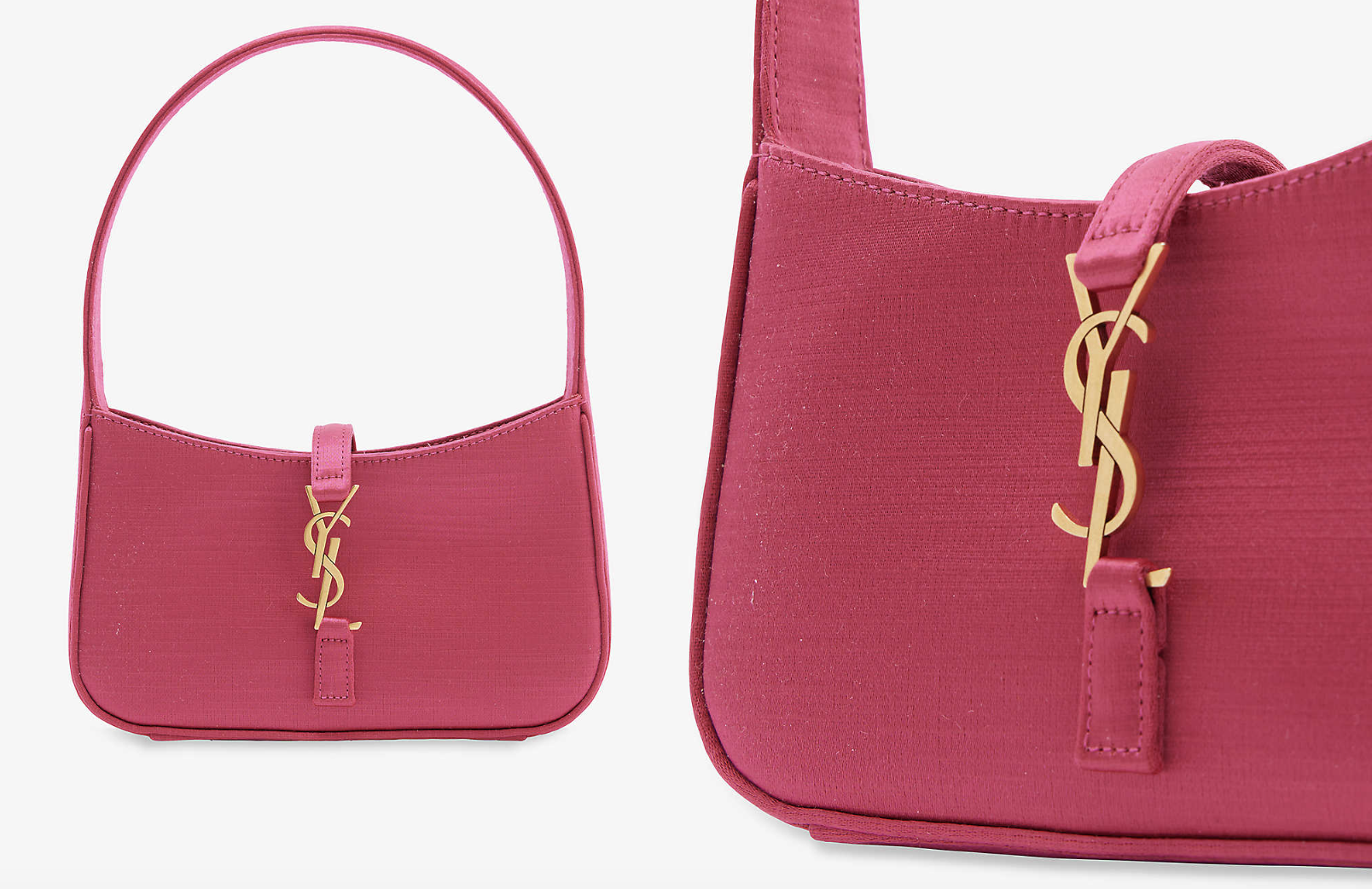 YSL手袋人氣系列Le 5 à 7,黑色、米白色很受歡迎之外,桃紅也是很受關注的色款,也可能是因為「芭比熱潮」,令桃紅款多了很多粉絲,加上在Selfridges購買,退稅價位$9,550,比官網$12,100便宜了$2,550,如果想入手的話,也可以在Selfridges購入。