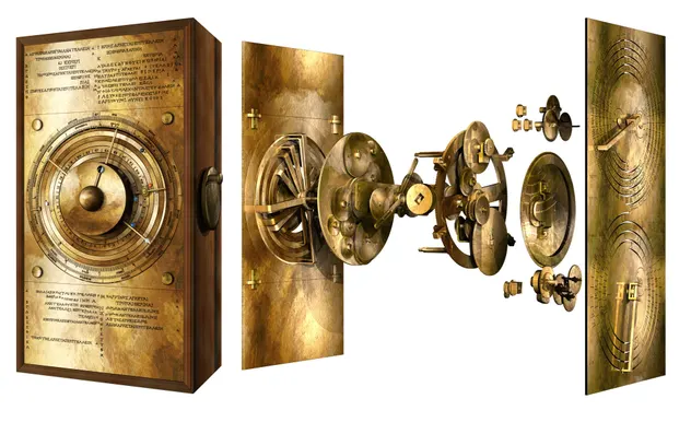 奪寶奇兵5|「命運輪盤」真身「安提基特拉機械」(Antikythera Mechanism)估計本來是這個樣子。(互聯網)