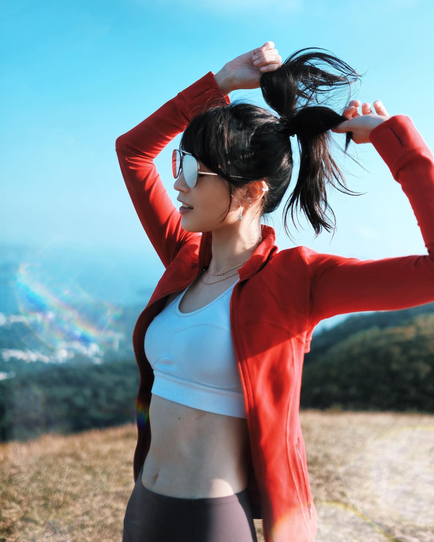 連詩雅在社交網站不時上載運動照。(連詩雅FB)