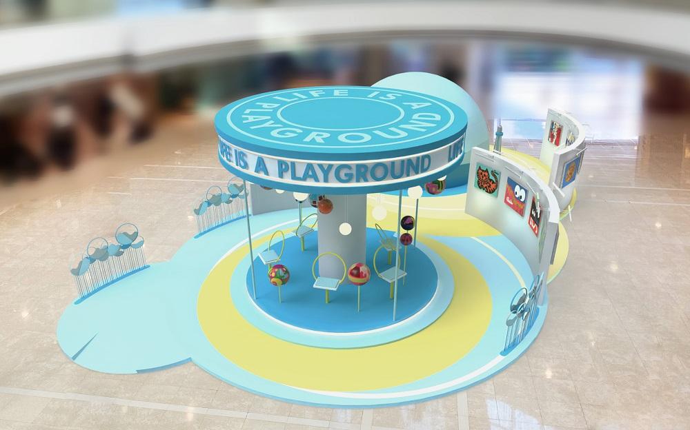 「繽紛旋轉木馬」藝術裝置