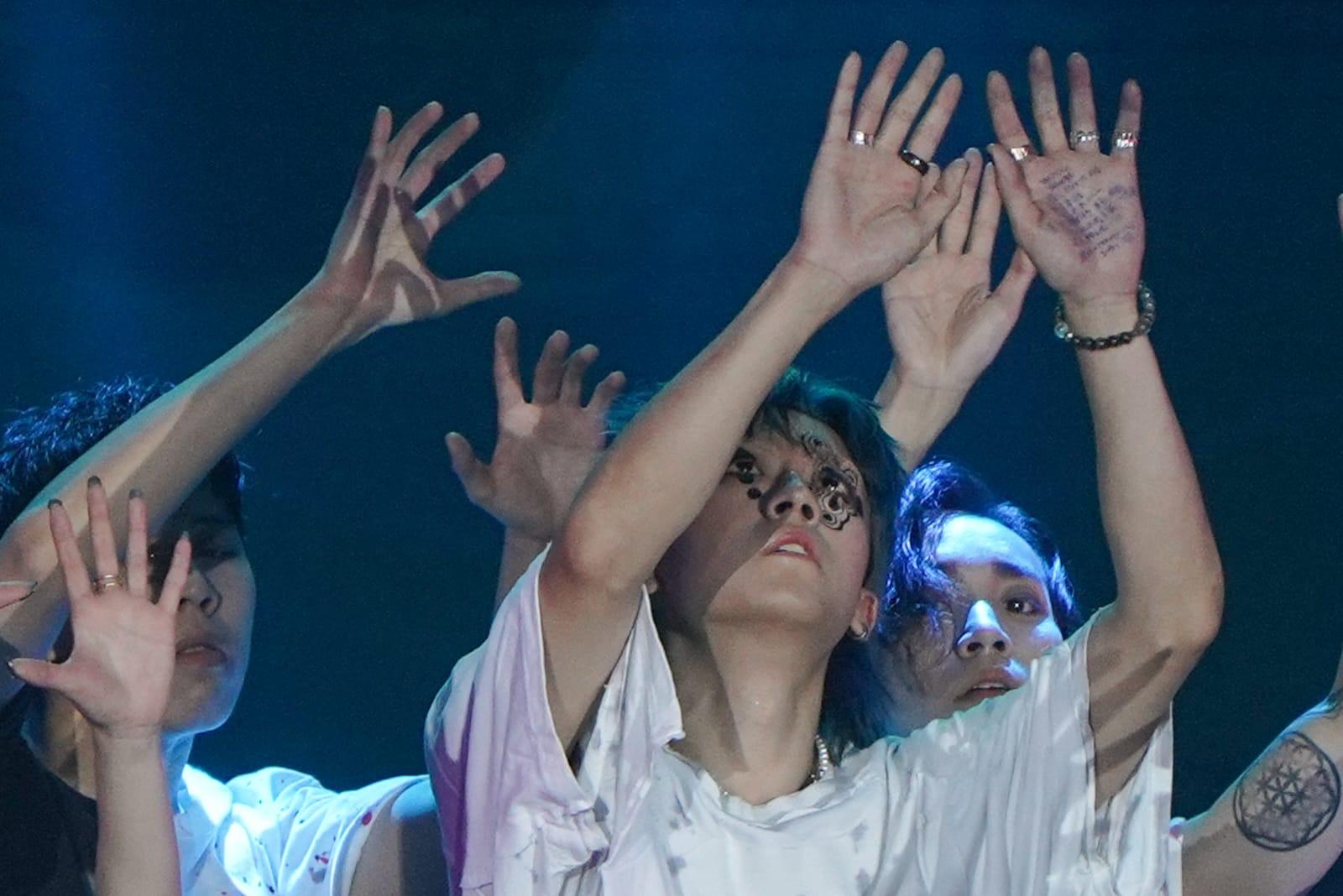 全民造星5總決賽亞軍KC。 (李遁哲攝)