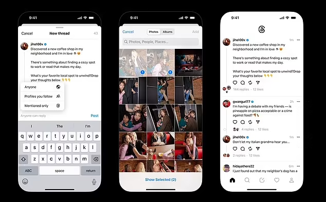 Threads|Threads的介面。(互聯網)