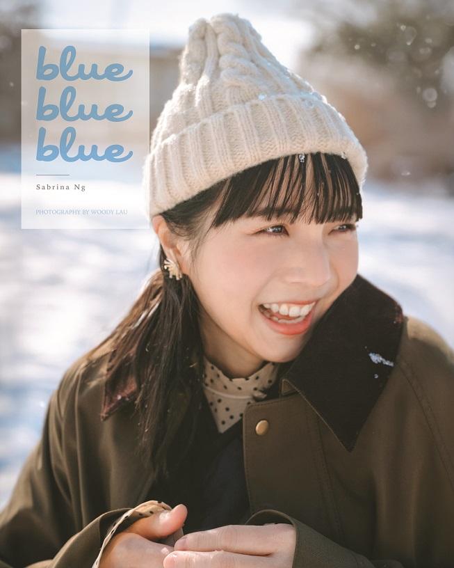 阿冰往北海道拍攝首本寫真集《Blue Blue Blue》。