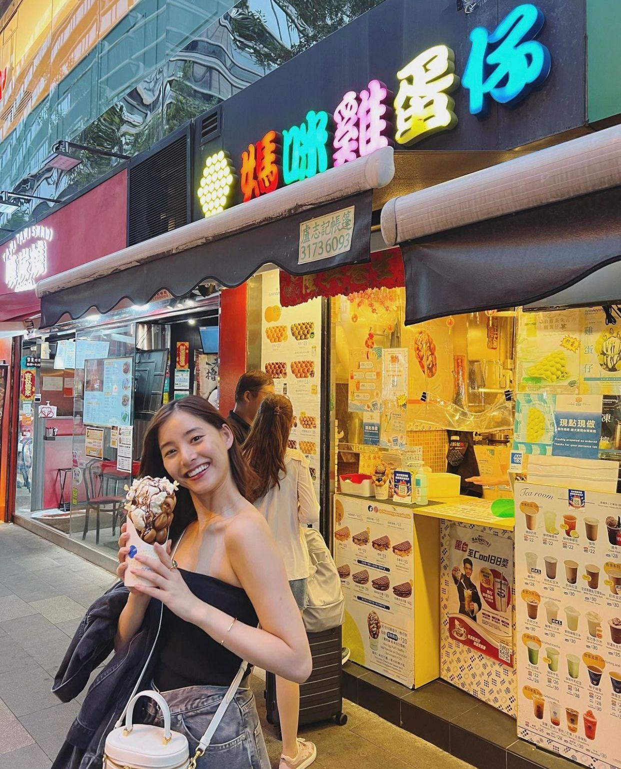 新木優子大讚雞蛋仔非常好味。