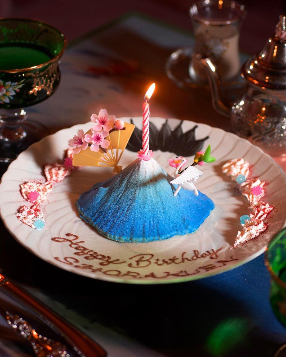 只要加¥500/HK$27就可以將山菓子做成birthday plate,閨密慶生打卡一流! (圖片來源:IG@shorakuen_tokyo)