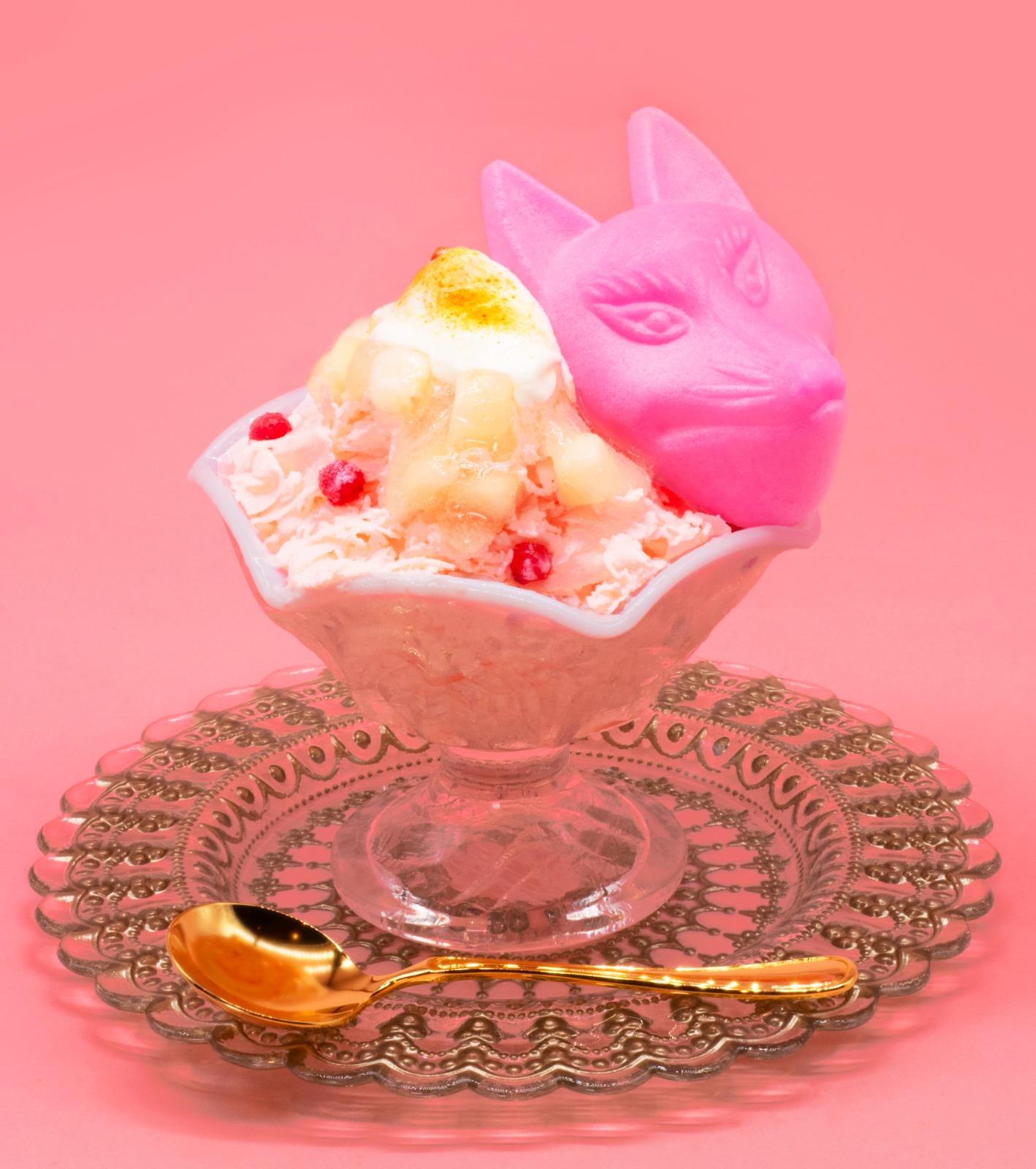 夏季限定 狐狸氷 (水蜜桃乳酪味)¥1,650 /HK$89(圖片來源:PRTIMES)