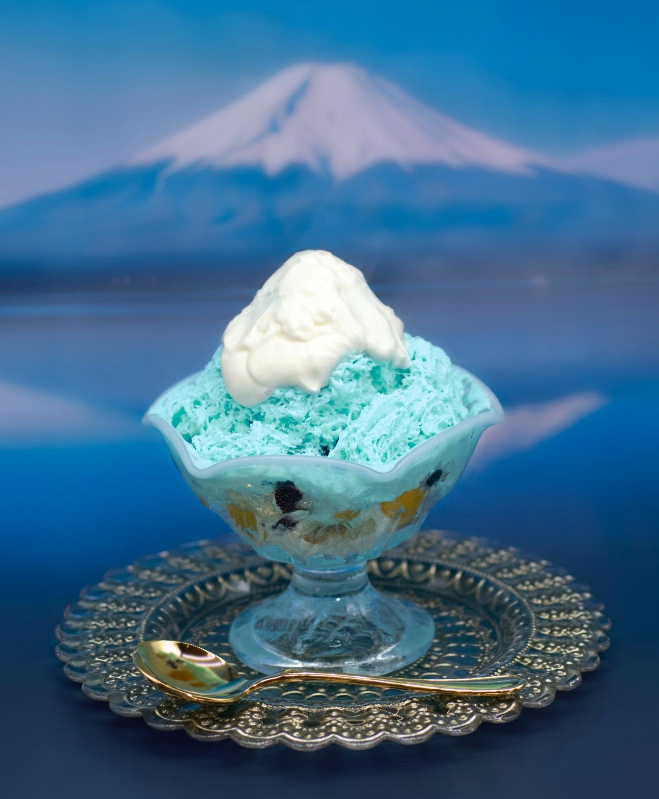 富士山冰 (蜂蜜乳酪味) ¥1,650 /HK$89(圖片來源:PRTIMES)