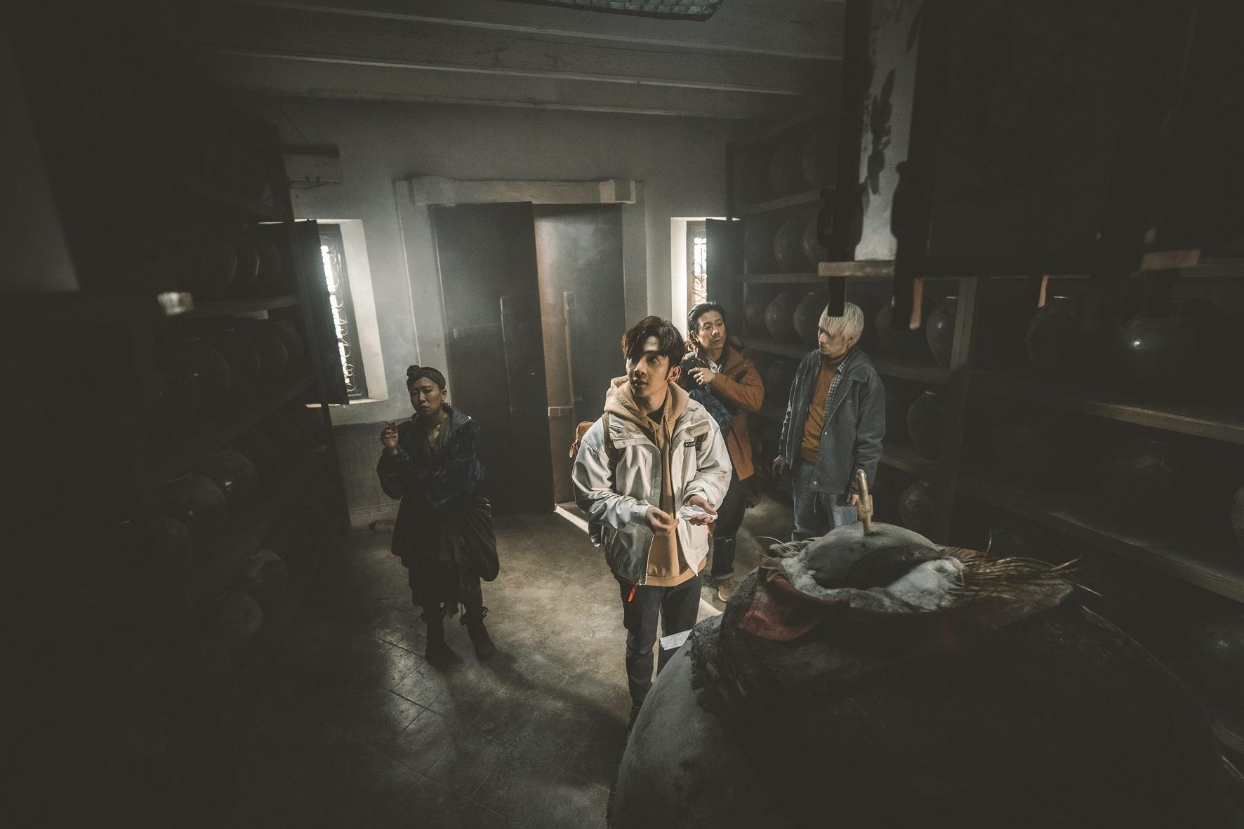 郭翠怡、盧瀚霆、朱栢康、吳肇軒合演《釀魂》。