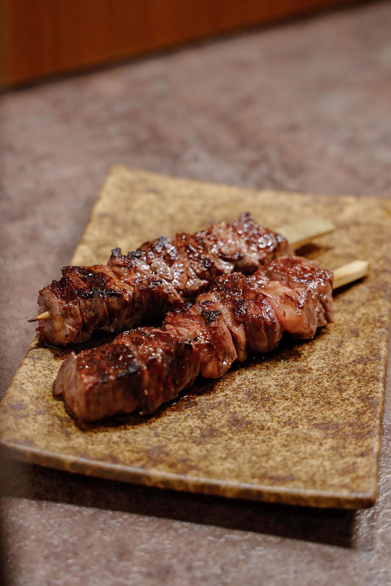 橫隔模腹肉串燒$200