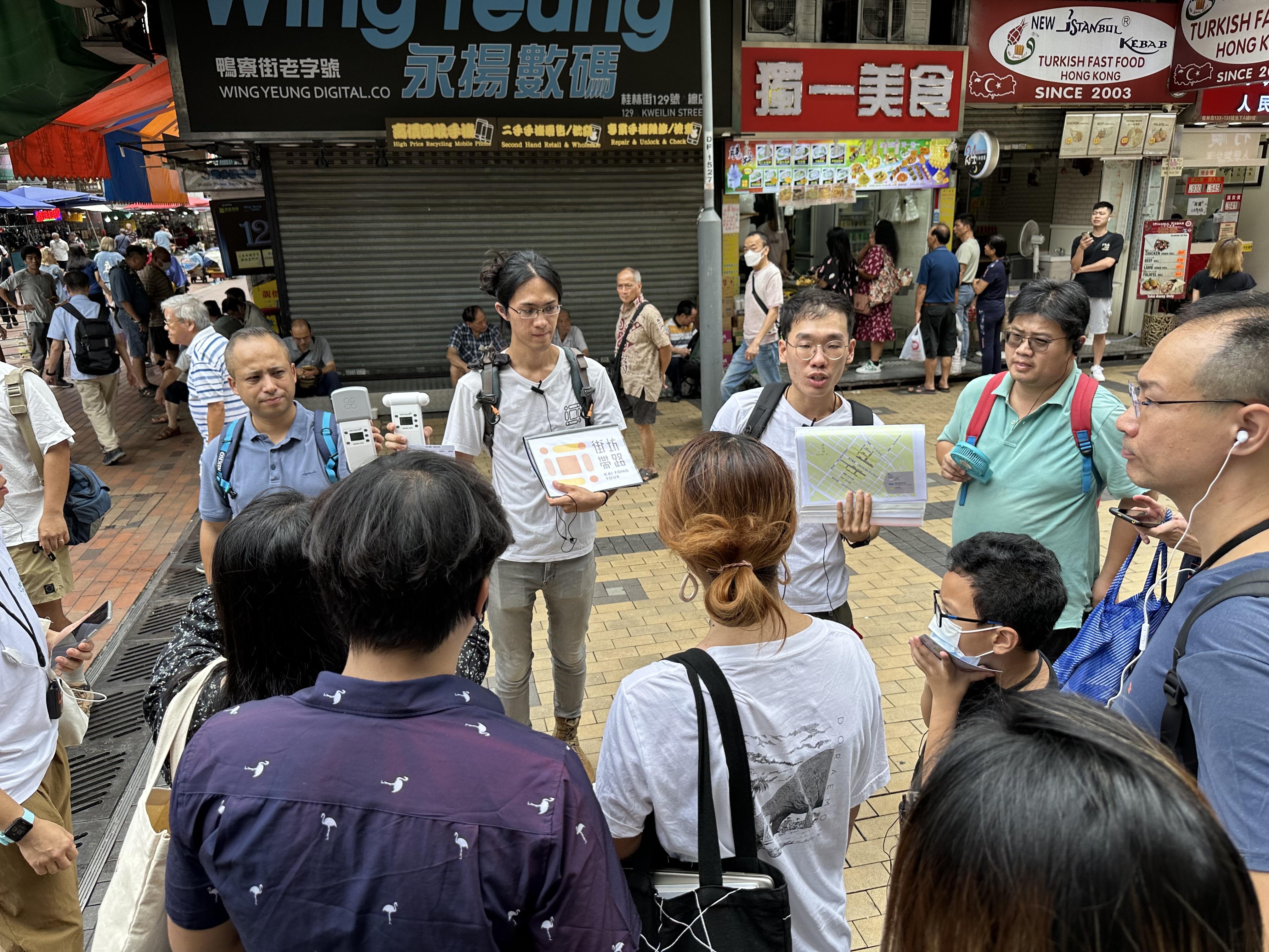 有團體舉辦深水埗空氣導賞團。(健康空氣行動提供)