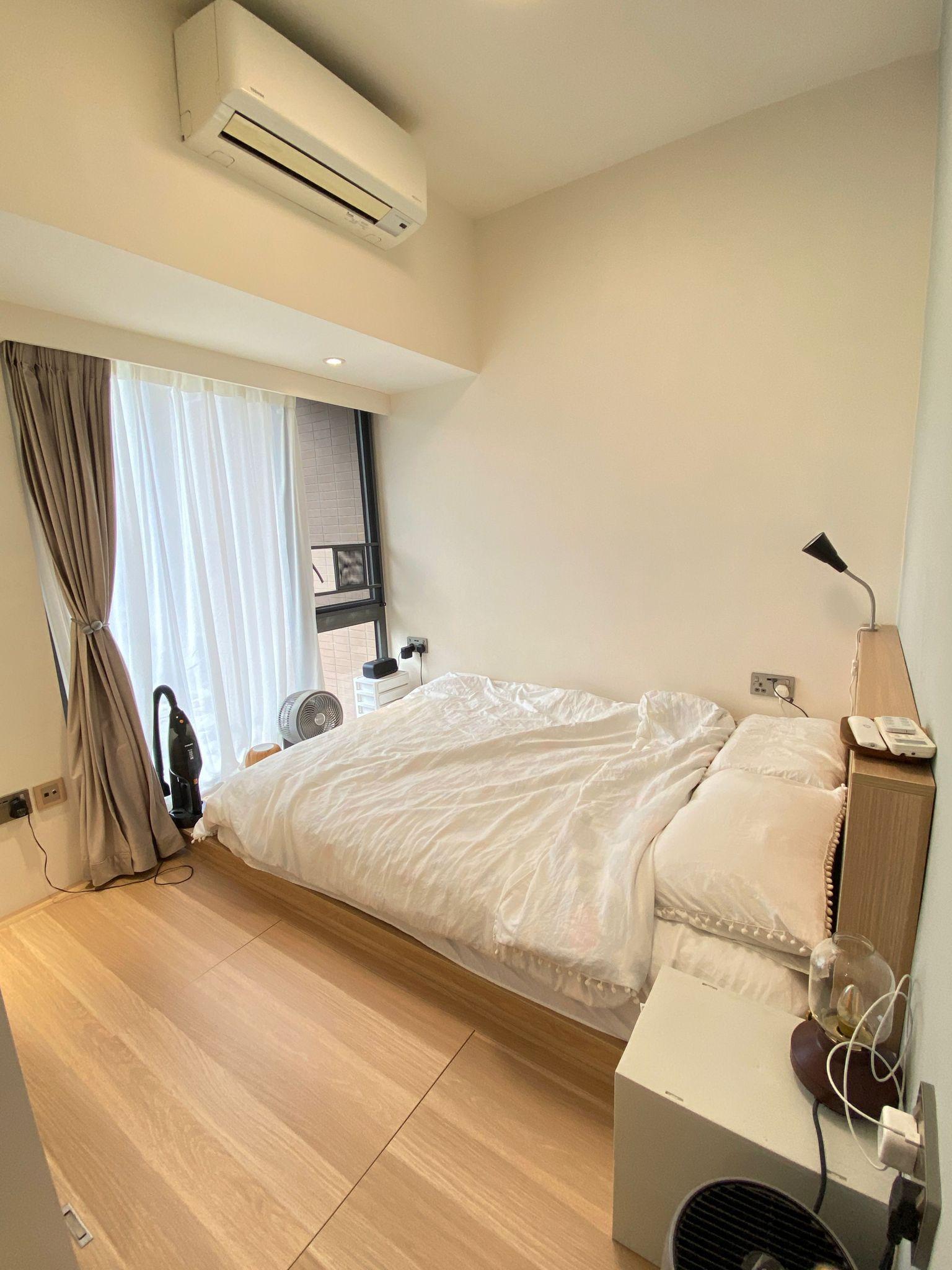 單位為一房間隔,睡房設有地台,適合一人或二人居住。