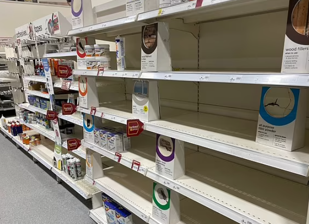 Wilko日前被發現貨架甚空。(互聯網)