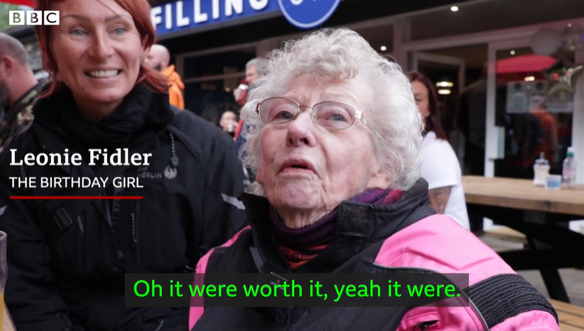 83歲婆婆生日願望「坐電單車」獲車友會相助 與末期病女兒一起圓夢