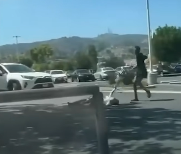 洛杉磯|遇劫老婦慘被拖行。(互聯網)