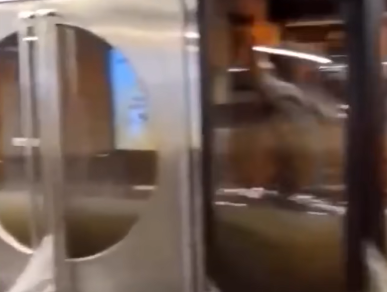 德國現「怪獸級」暴雨風,法蘭克福機場及地鐵均水浸。(互聯網)