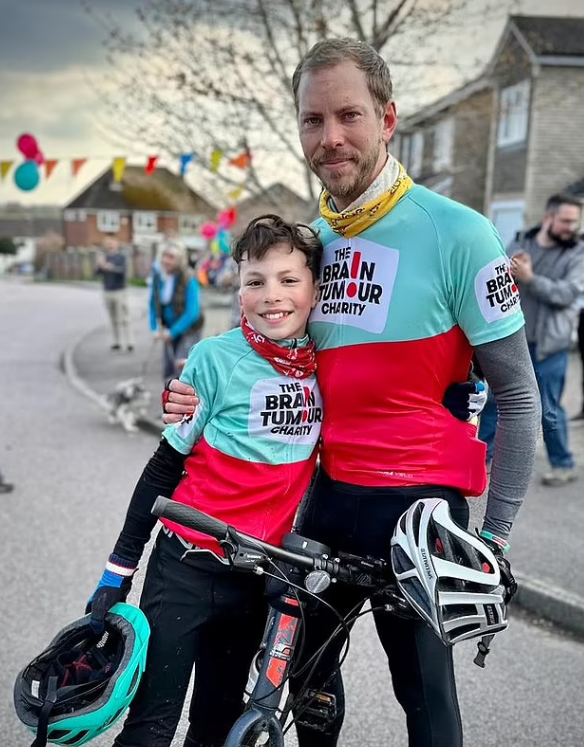 瀰漫性中線膠質瘤|哥哥哈利早前展開踏單車籌款。(互聯網)