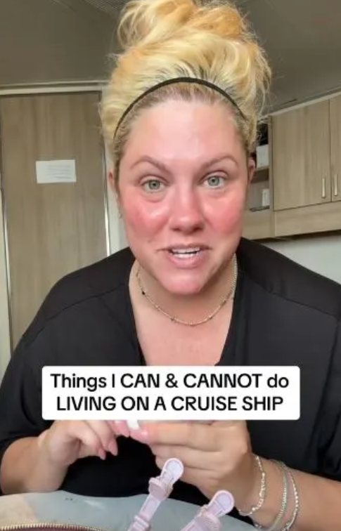 Christine分享可免費坐郵輪的原因,以及她有甚麼可以做、甚麼不可以做。(互聯網)