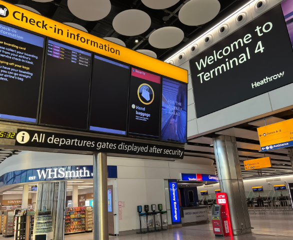 8 倫敦希思羅T4客運大樓 (London Heathrow T4) 57%