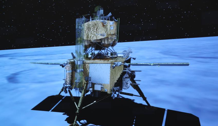 嫦娥五號2020年順利登月。(資料圖片)