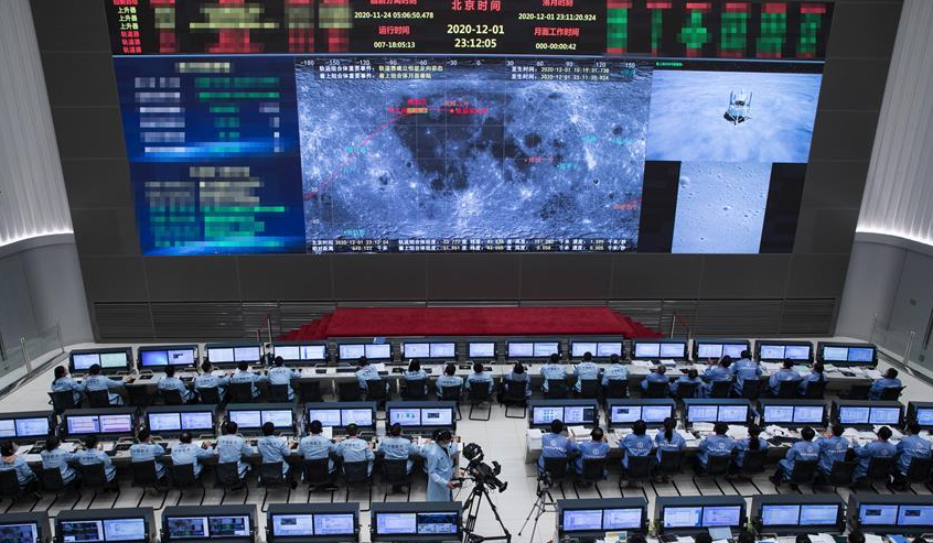 嫦娥五號2020年順利登月。(資料圖片)