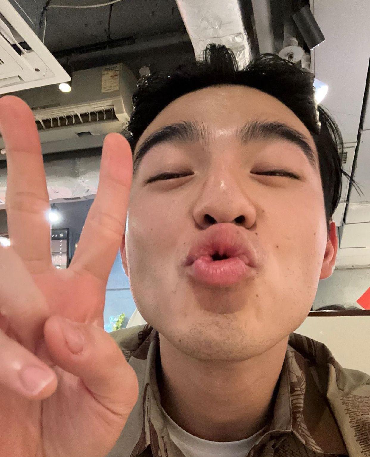 陳昊森身在香港,連日來被不少市民捕獲。