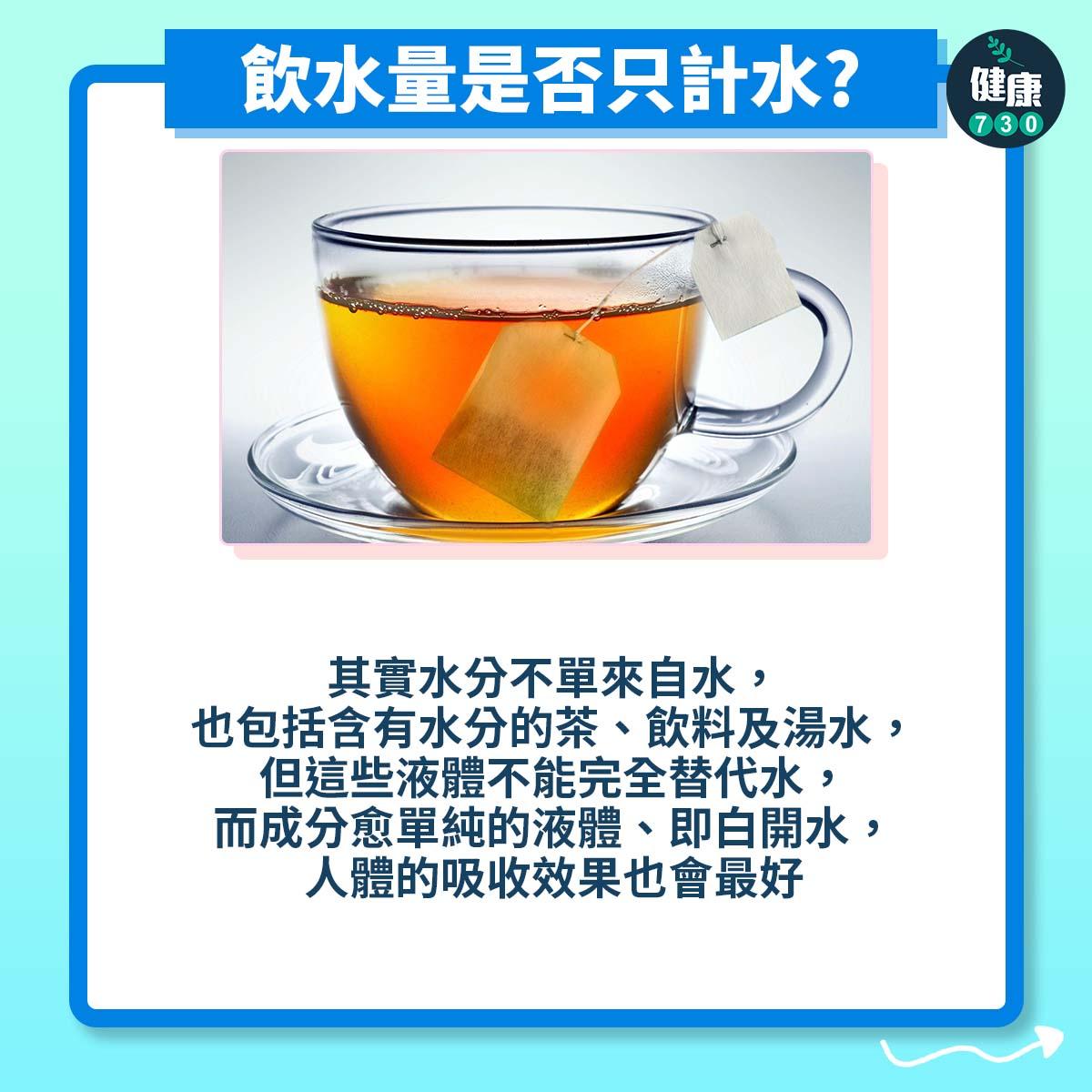 飲水量是否只計水